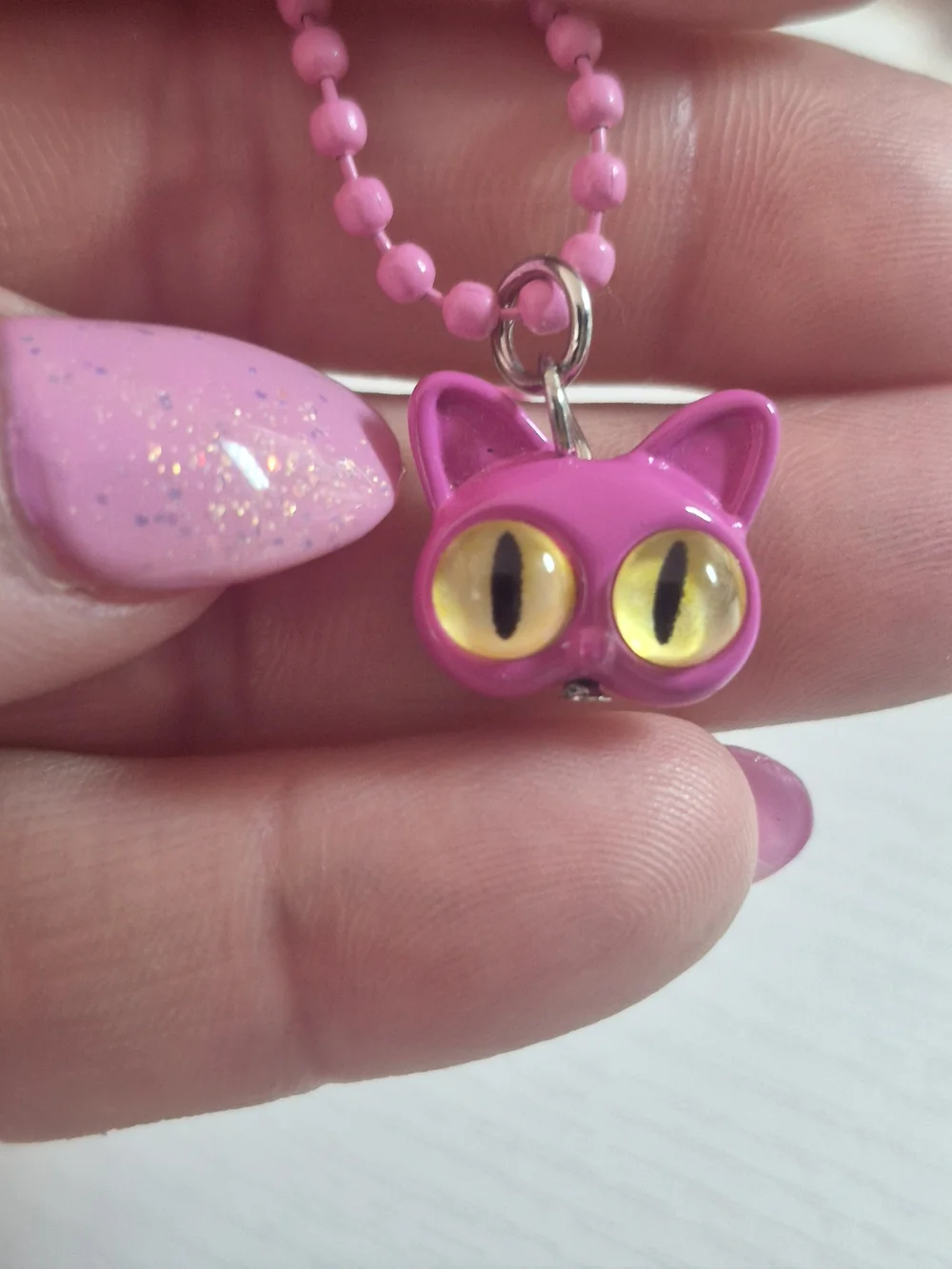 New Style Pink Cat Keychain ☆ Y2k Psychedelic illusive Novelty Accessory